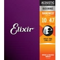 thumbnail image 1 of Elixir 11152-U Nanoweb 80-20 Bronze 12-String Light Acoustic Guitar Strings Set, 1 of 3
