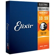 Elixir Strings, Electric Guitar Strings, Nickel Plated Steel with NANOWEB Coating, Longest-Lasting Bright Tone with Comfortable Feel, 7 String Light/Heavy 10-59