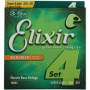 Elixir Strings Nanoweb Bass strings 40-95 Super Light/Long Scale