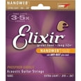 thumbnail image 1 of Elixir Phosphor Bronze Acoustic Guitar Strings, NANOWEB, Extra Light (.010-.047), 1 of 5