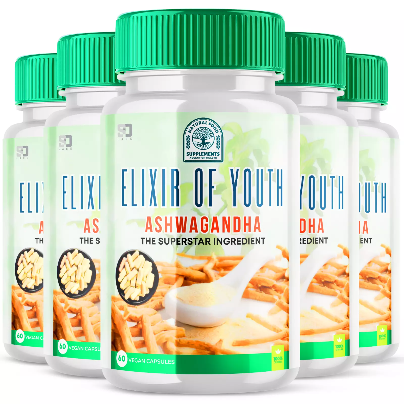 Elixir of Youth Vitality and Radiance Support Formula (5 Pack(02)