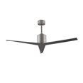 thumbnail image 1 of Eliza 3-blade paddle fan in Brushed Nickel finish with brushed nickel all-weather ABS blades. Optimized for wet locations., 1 of 7