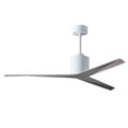 thumbnail image 1 of Eliza 3-blade paddle fan in Gloss White finish with barn wood all-weather ABS blades. Optimized for wet locations., 1 of 7