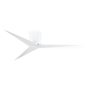 Eliza-H 3-blade ceiling mount paddle fan in Gloss White finish with gloss white ABS blades.