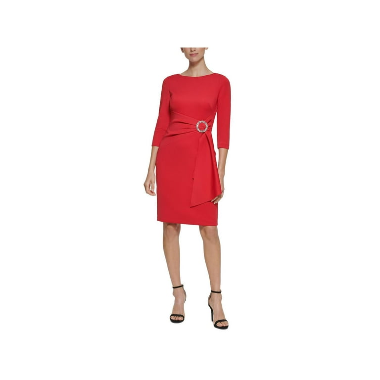 Eliza J Womens Embellished Knee Length Shift Dress Walmart