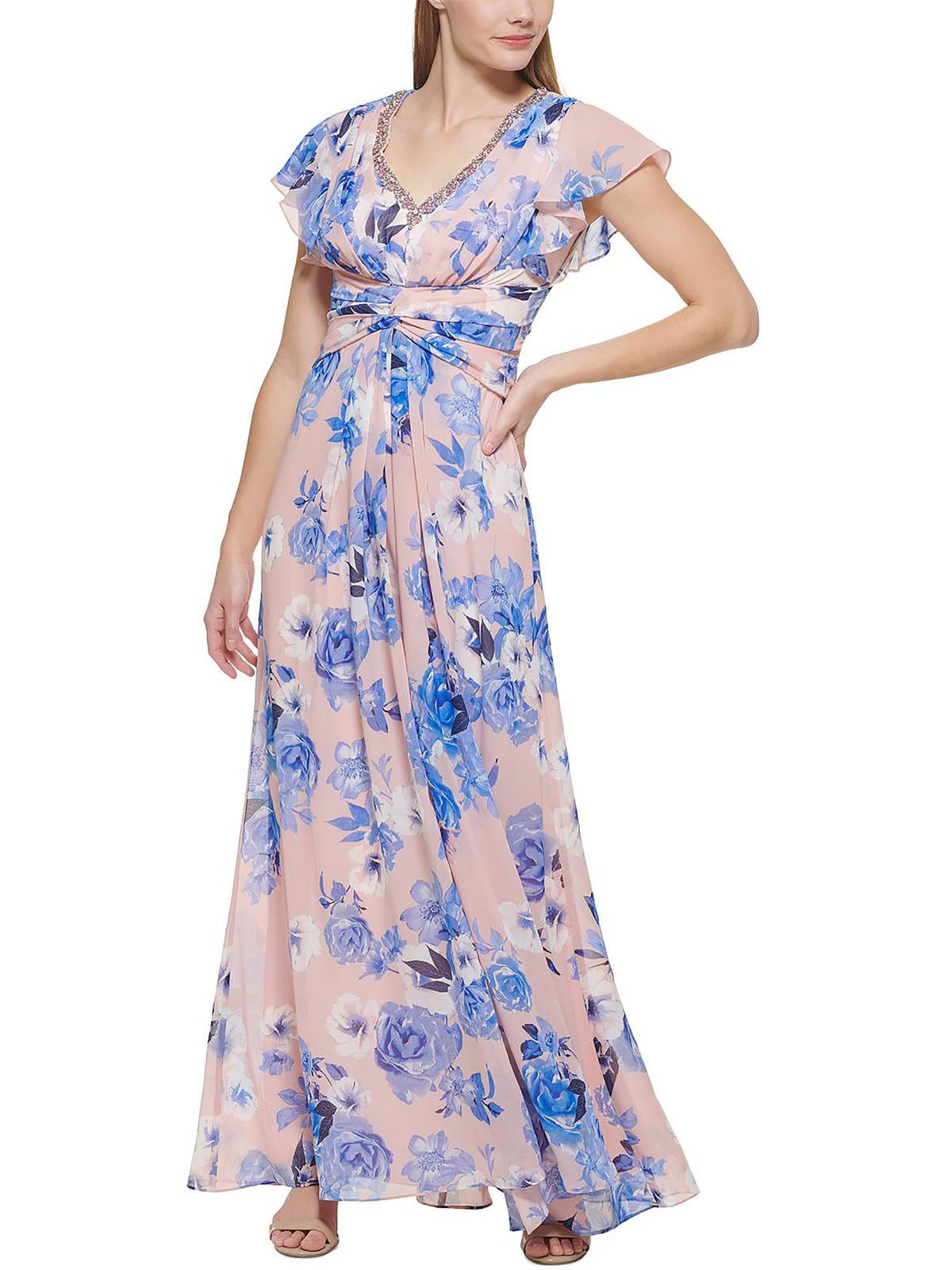 Eliza J Womens Formal Floral Maxi Evening Party Gown Dress Walmart