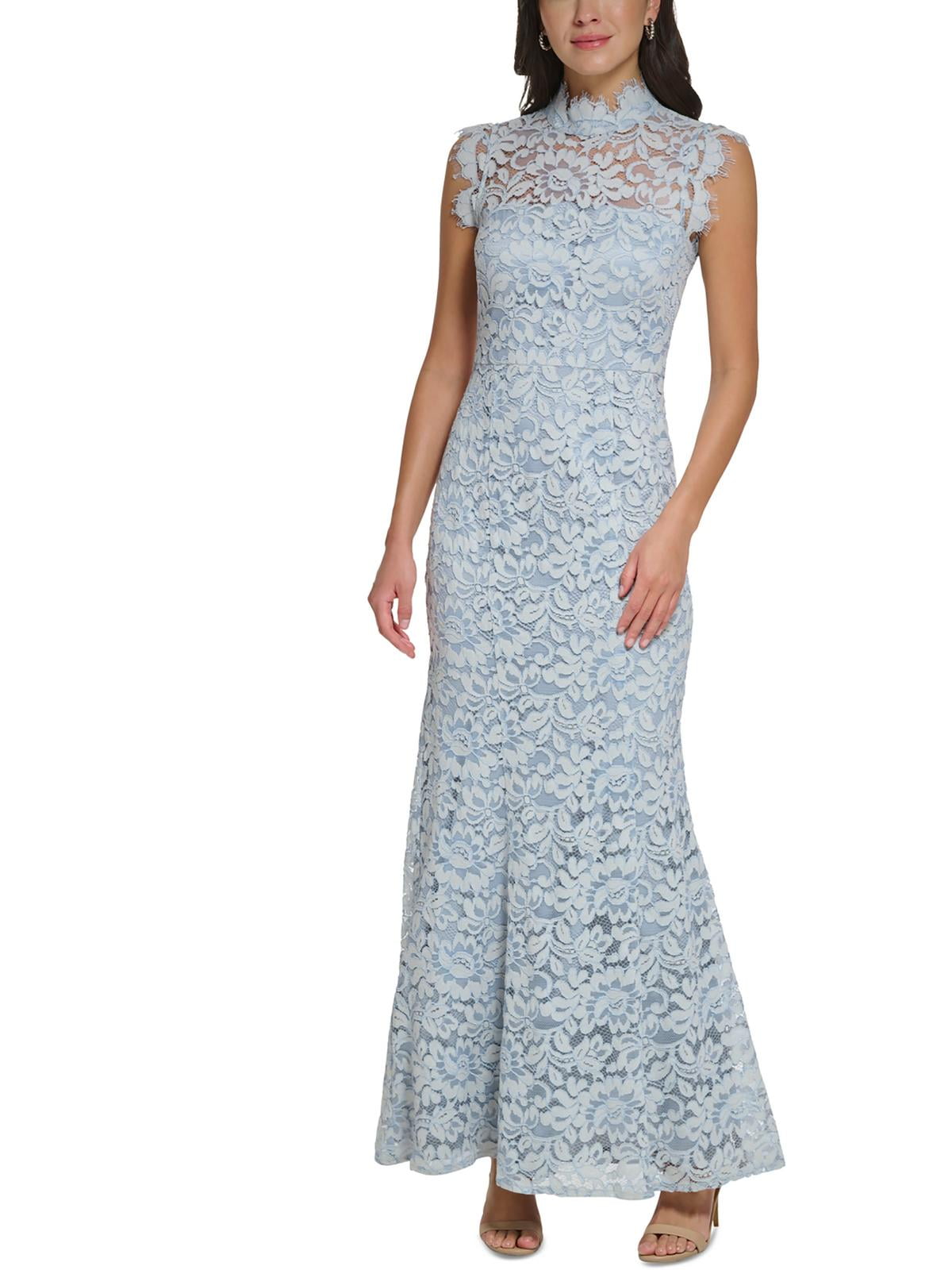Eliza j flounce lace dress hot sale