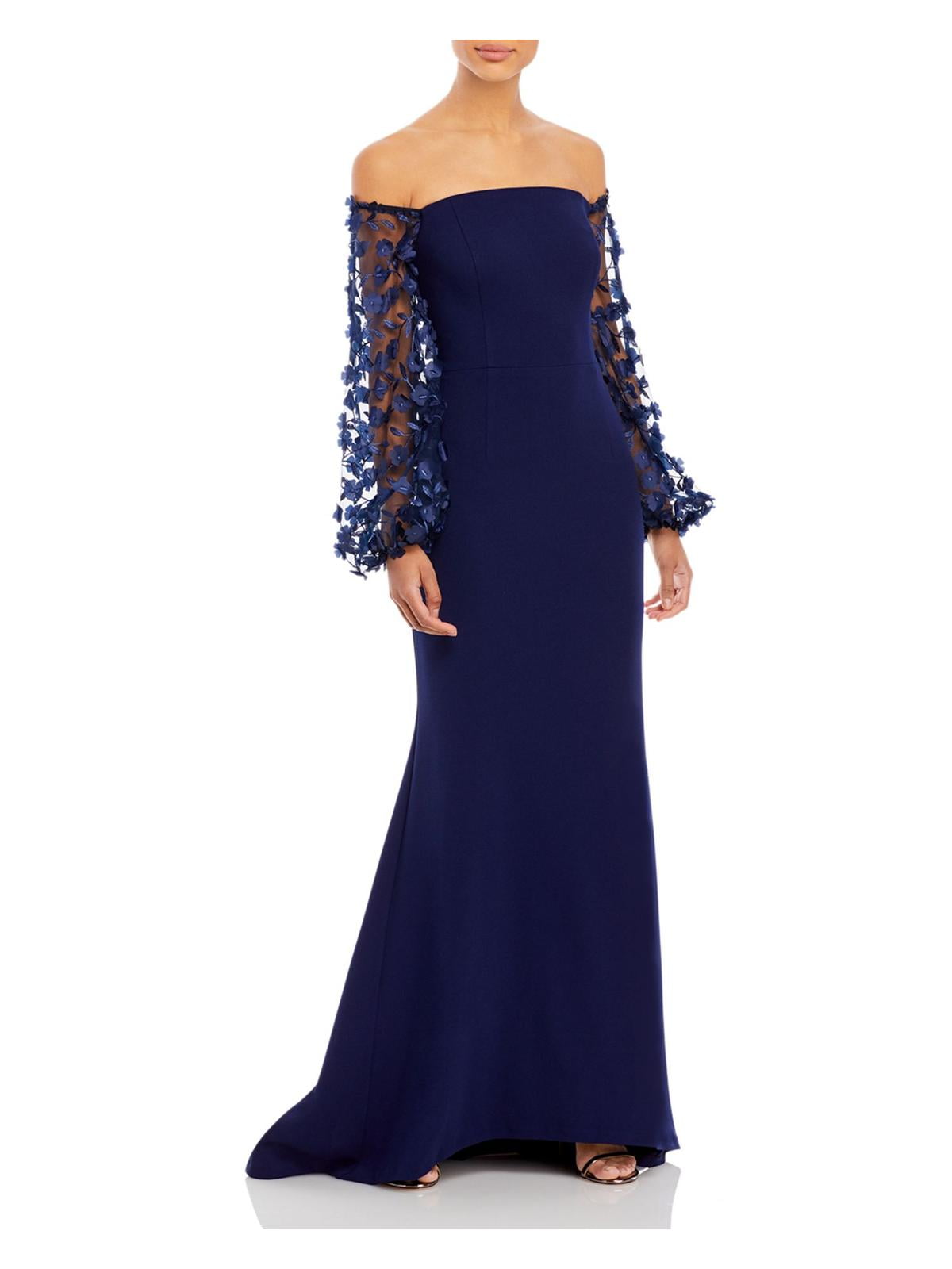 Eliza J Womens Off the Shoulder Maxi Evening Dress