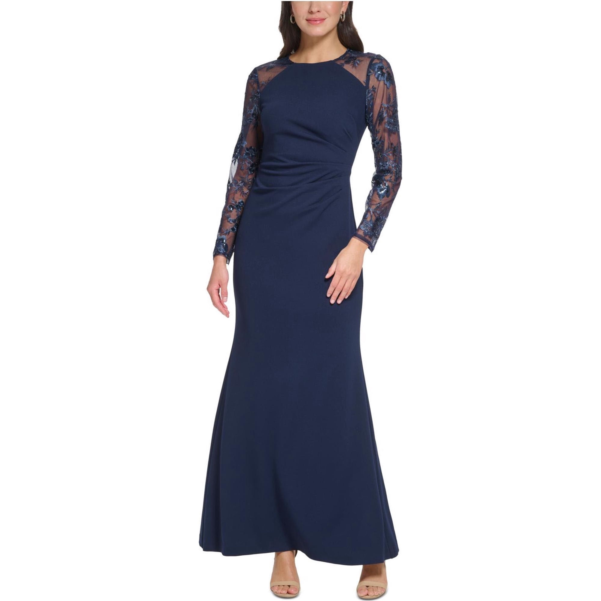 formal eliza j dresses Eliza J Embroidered Mesh Cocktail Dress