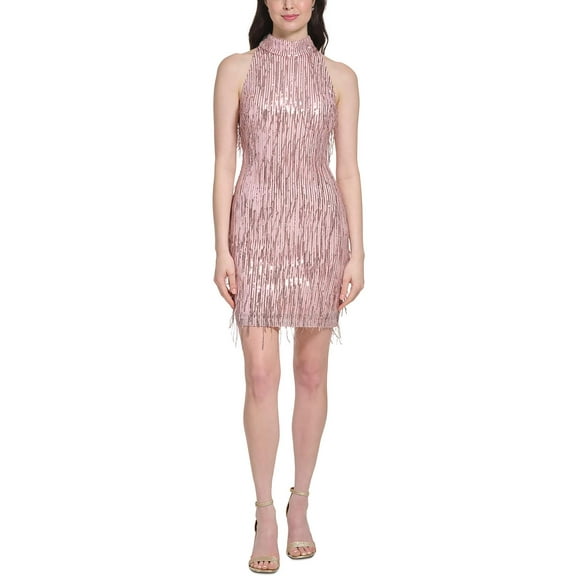 Eliza J Womens Sequined Short Cocktail And Party Dress