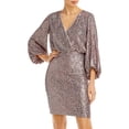 thumbnail image 1 of Eliza J Womens Sequined Stretch Fit & Flare Dress, 1 of 2