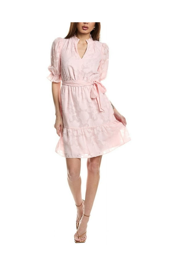 womens Burnout Mini Dress, 10, Pink