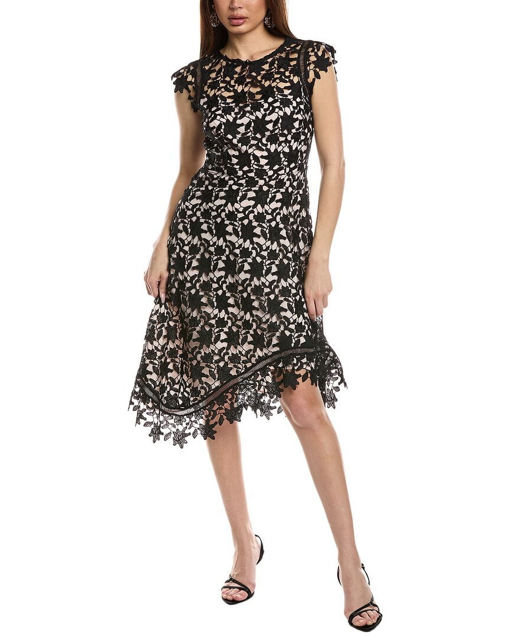 Eliza J womens Lace A-Line Dress, 6, Black - Walmart.com