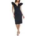 thumbnail image 1 of Eliza J womens  Scuba Sheath Dress, 2, Blue, 1 of 3