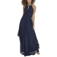 thumbnail image 1 of Eliza J womens  Solid Gown, 14, Blue, 1 of 3