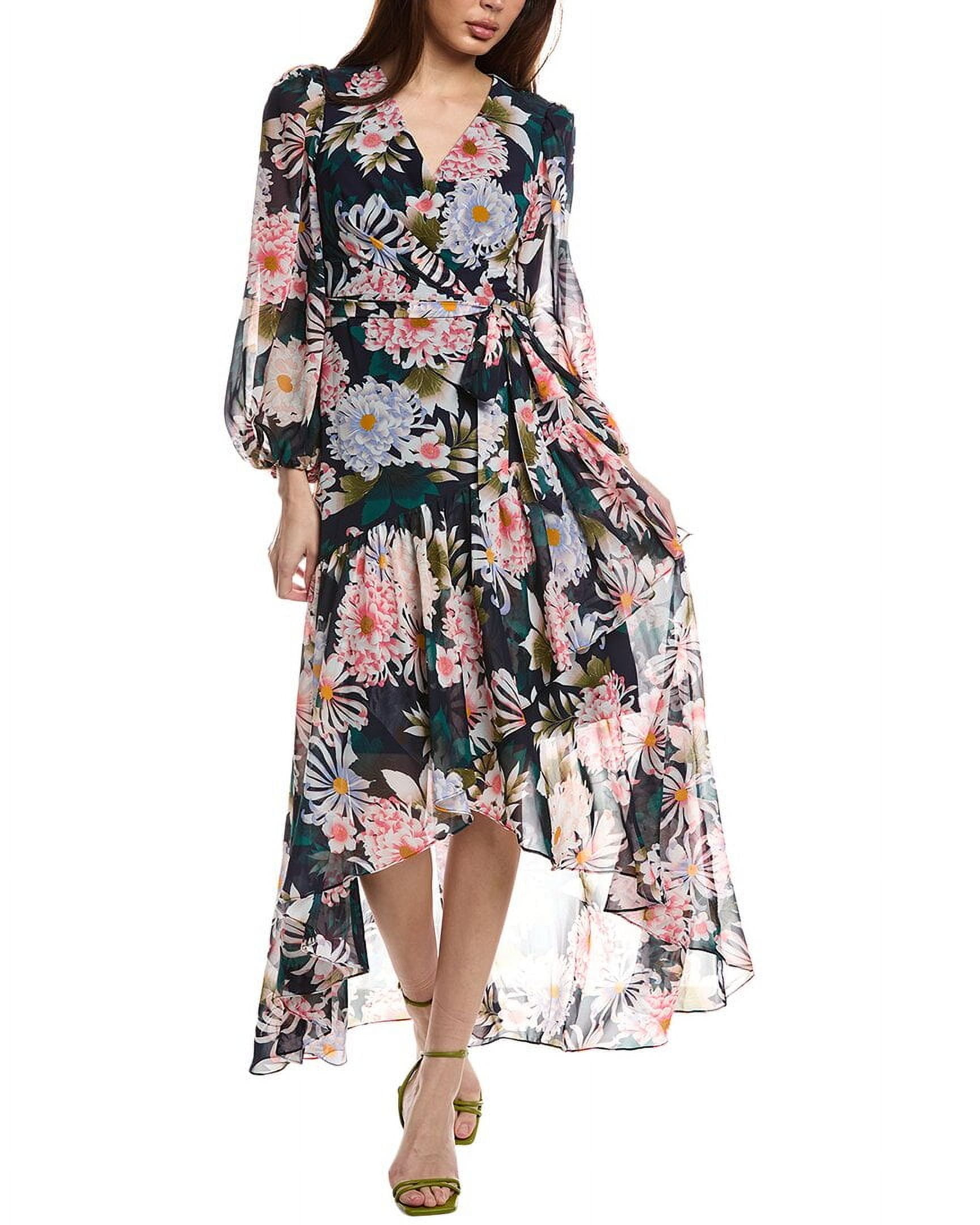 Eliza J womens Tiered Maxi Dress, 2, Black - Walmart Business Supplies