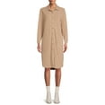 thumbnail image 1 of Eliza Long Solid Button Down Dress, 1 of 5