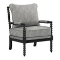 thumbnail image 1 of Eliza Spindle Chair in Graphite Black Fabric, 1 of 9