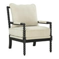 thumbnail image 1 of Eliza Spindle Chair in Linen Beige Fabric, 1 of 9