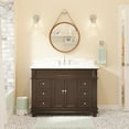 thumbnail image 1 of Elizabeth 48" Bathroom Vanity with Chocolate Cabinet and Carrara Marble Top, 1 of 6