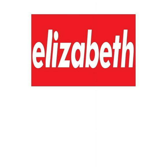 Elizabeth: 6x9 College Ruled Line Paper 150 Pages (Paperback)