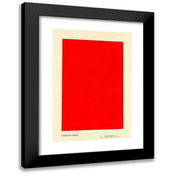 Elizabeth A. Nedwill 11x14 Black Modern Framed Museum Art Print Titled - Carmine Wash (ca 1900)