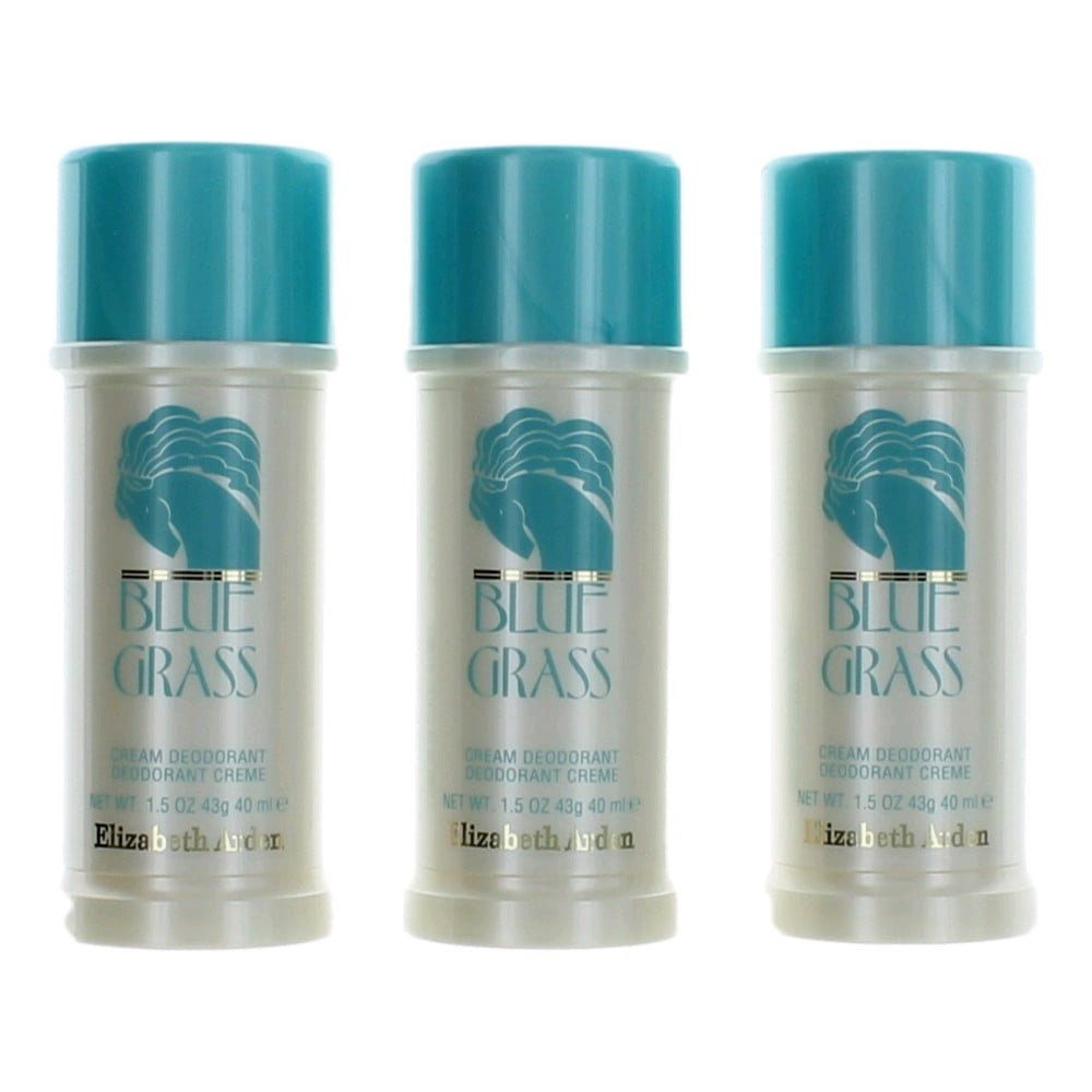 Elizabeth Arden Blue Grass Cream Deodorant for Women, 1.5 Oz - 3 Pack
