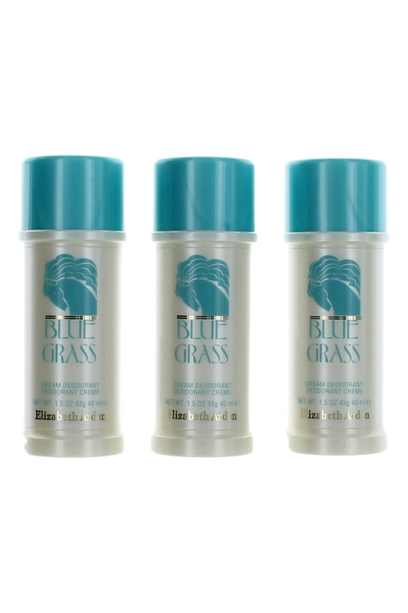 Blue Grass Cream Deodorant for Women, 1.5 Oz - 3 Pack