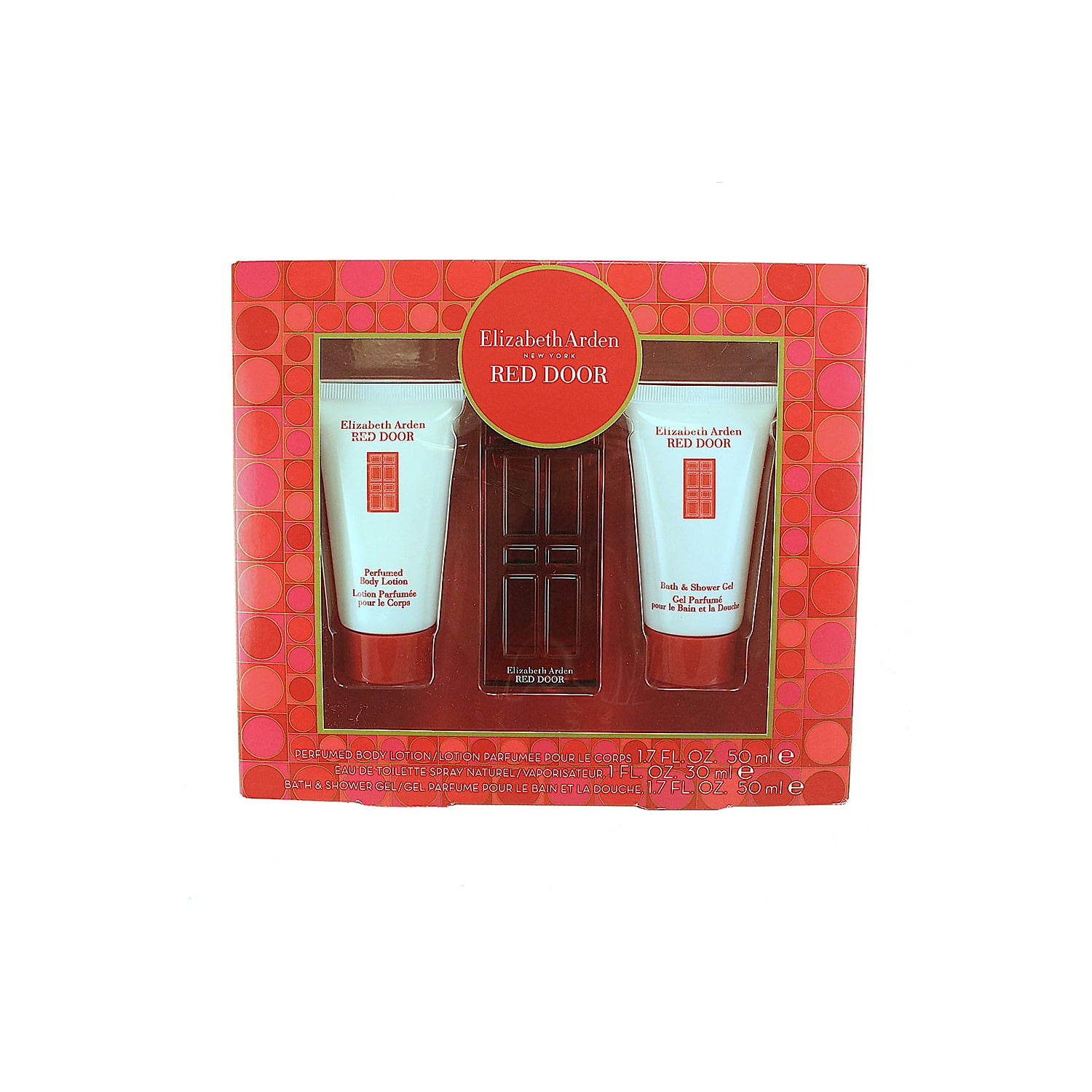 Elizabeth Arden Red Door 3 Pc Perfume Gift Set ( Eau De Toilette Spray 1.0 Oz + Perfumed Body Lotion 1.7 Oz + Shower Gel 1.7 Oz )