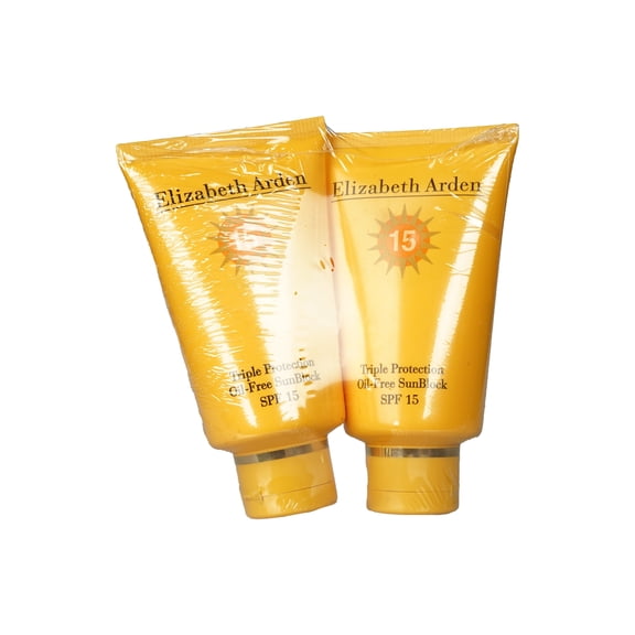 Elizabeth Arden Triple Protection Oil Free Sunblock SPF 15 4.2 oz Set of 2