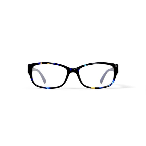 Elizabeth Arden Women's EA6060 Rectangular Prescription Eyeglasses with Case, Blue