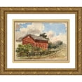 thumbnail image 1 of Elizabeth Boott Duveneck 18x15 Gold Ornate Wood Frame and Double Matted Museum Art Print Titled - Sharon Springs (1883), 1 of 4