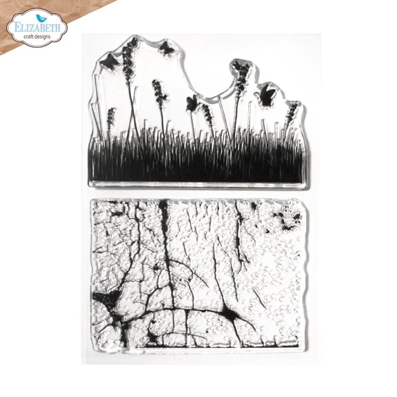 Elizabeth Craft Clear Stamps-Cracked Fields