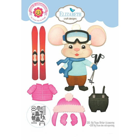 Elizabeth Craft Cute & Whimsical Die-Big Mouse Winter Accessories