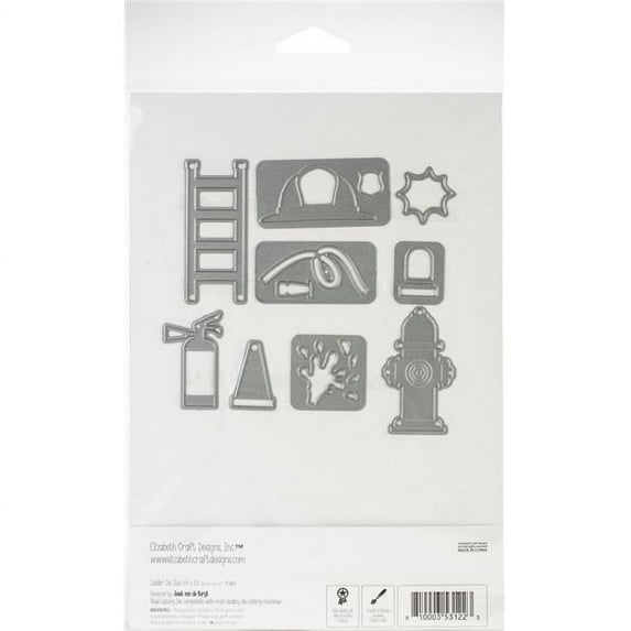 Elizabeth Craft Designs EC1671 Craft Metal Die - Fire Accessories, Silver