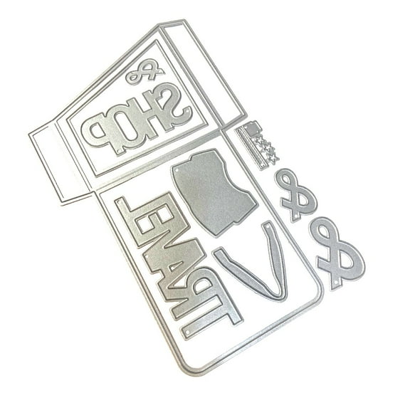 Elizabeth Craft Metal Die-Slanting Library Pocket With Bag