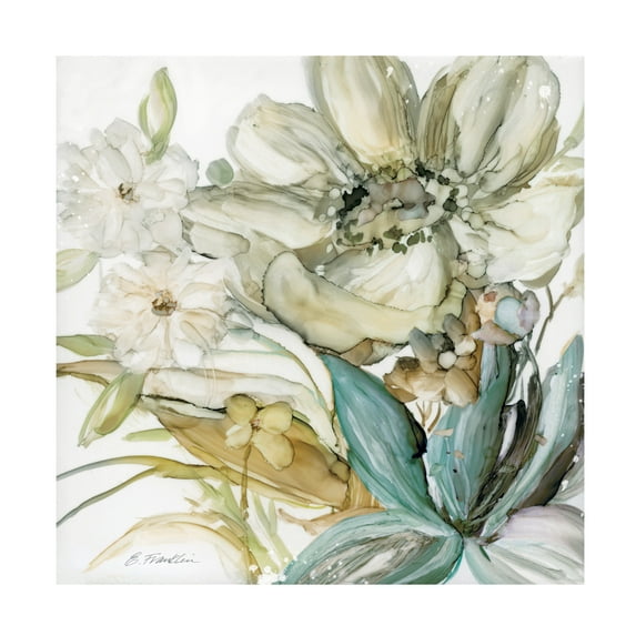Trademark Fine Art Elizabeth Franklin Sea Glass Garden Ii Canvas Wall Art - 24x24