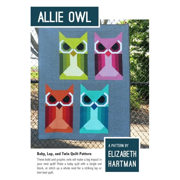 Elizabeth Hartman Quilting Pattern Allie Owl Quilts
