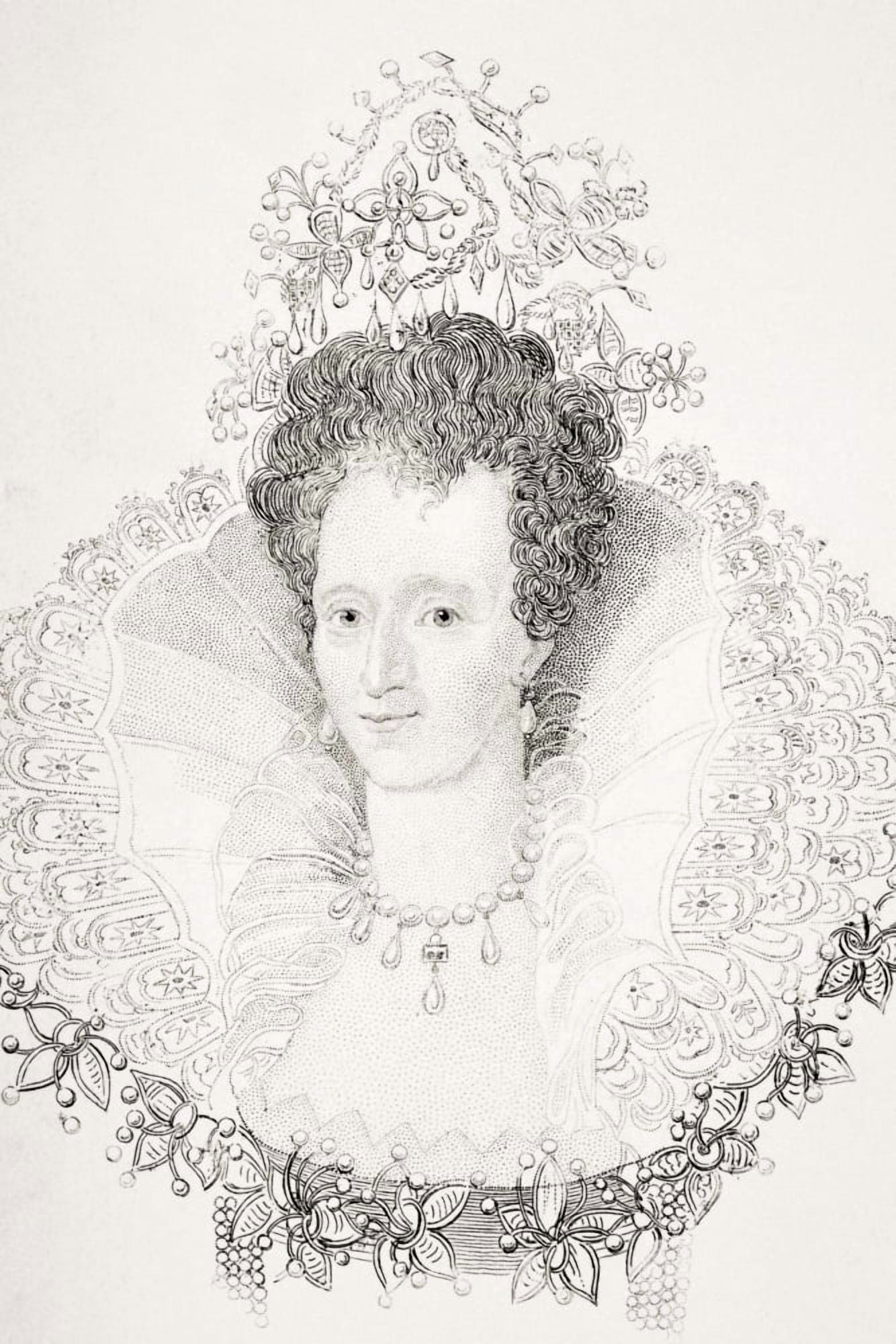 Elizabeth I 1533-1603 Queen Of England 1558-1603 From Old Englands Worthies By Lord Brougham And Others Published London Circa 1880s Canvas Art - Ken Welsh  Design Pics (11 x 17)
