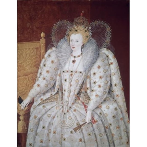 Elizabeth I of England 16th Century British School Palatine Gallery Palazzo Pitti Florence Italy Print - 18 x 24 in.