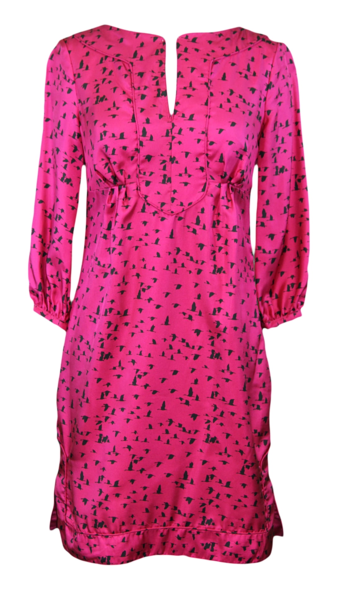 Elizabeth Mckay Flying Bird Print Marilou Dress 0 Pink - Walmart.com