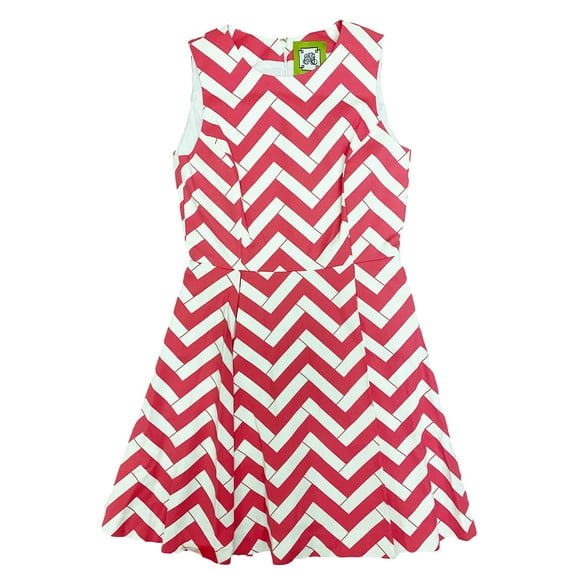 Women's HK Dress 4 Bubblegum Chevron