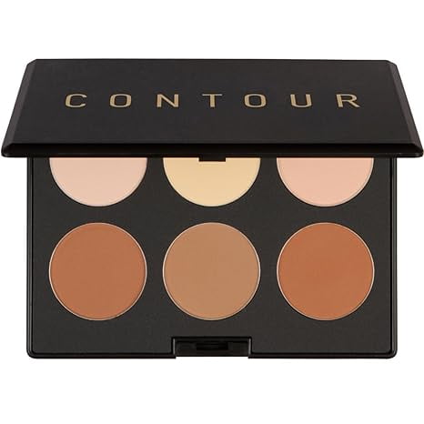 Elizabeth Mott Contour Kit and Highlighting Powder Palette | Natural Glow and Contour Kit with 6 Shades | Cruelty-Free and Paraben-Free