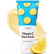 Elizabeth Mott Sure Thing Vitamin C Face Scrub - Heat Activated, Deep Pore Cleansing, Exfoliating Facial Cleanser to Buff and Smooth Skin - Vegan, Cruelty Free Skincare Product for Clear Skin, 3.52oz