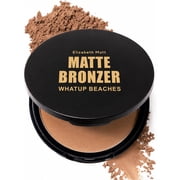 Elizabeth Mott Whatup Beaches Bronzer Face Powder Contour Kit - Vegan and Cruelty Free Facial Bronzing Powder for Contouring and Sun Kissed Coverage - Matte 10g