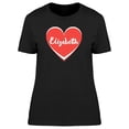 thumbnail image 1 of Elizabeth On Red Heart T-Shirt Women -Image by Shutterstock, Female Small, 1 of 2