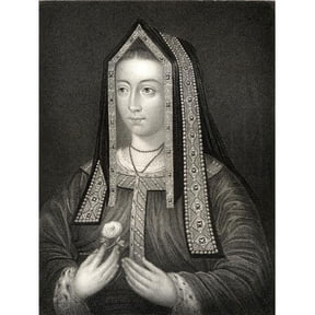 Elizabeth Queen of York 1466-1502 Wife of King Henry VII From The Book Lodge S British Portraits Published London Poster Print - Large - 26 x 34