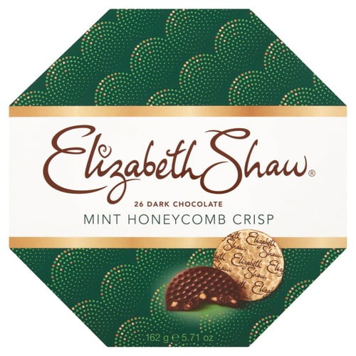 Elizabeth Shaw Dark Mint Crisp Chocolates 162g, British Import (Pack of 3)