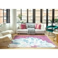 thumbnail image 1 of Elizabeth Sutton MI35B Love Dahlia Floral Modern Pink Area Rug, 2'7" x 4', 1 of 6