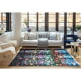 thumbnail image 1 of Elizabeth Sutton MI55B Winging It Graphic Modern Black Area Rug, 7'10"X10'0", 1 of 6